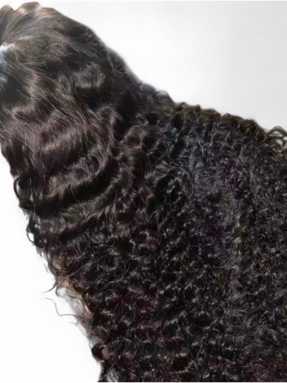28” Deep Wave Lace Front Wig Human‎ Hair HD Lace Curly Wet & Wavy Long Wig - Picture 2 of 3